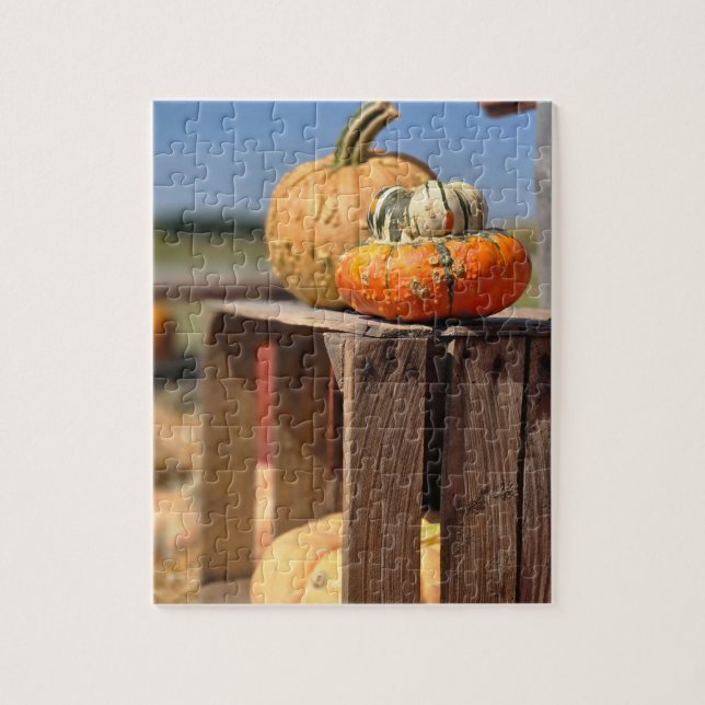 Pumpkin and Gourd card Jigsaw Puzzle (Vertical)