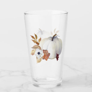Pumpkin and Magnolia Fall Colours Glass