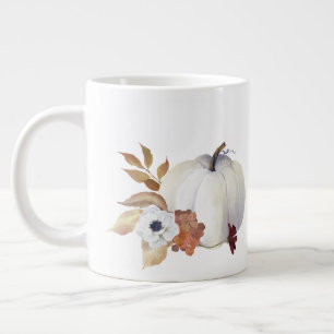 Pumpkin and Magnolia Fall Colours Large Coffee Mug