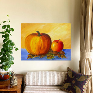 Pumpkin and Nuts Canvas Print