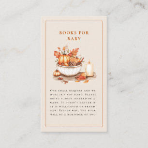 Pumpkin and Spice and Everything Nice Baby Shower Enclosure Card