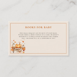 Pumpkin and Spice and Everything Nice Baby Shower  Enclosure Card