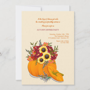 Pumpkin Arrangement Invitation