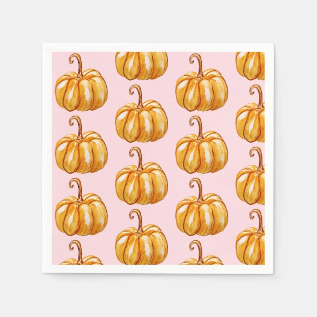 Pumpkin Art Paper napkins (Front)