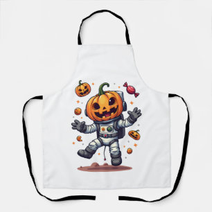 Pumpkin Astronaut � Spooky Space Explorer Shirt Apron