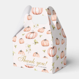 Pumpkin Autumn baby shower Favor Box