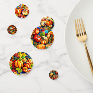 Pumpkin Autumn Harvest Festive Fall Table Scatter Confetti