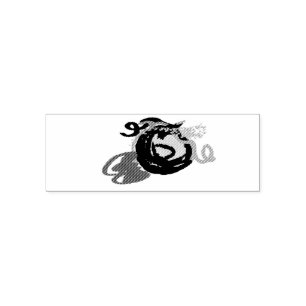 Pumpkin autumn patch self-inking stamp