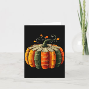 Pumpkin Autumn Season Book Lover Books Reading Hal Card