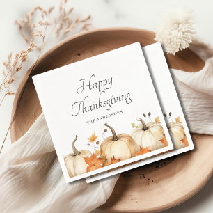 Pumpkin Autumn Thanksgiving Napkin