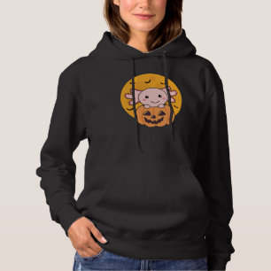 Pumpkin Axolotl Lovers Sweet Animals For Halloween Hoodie