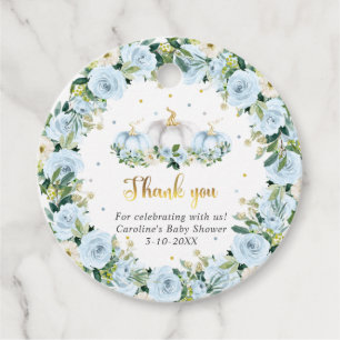 Pumpkin Baby Shower Boy Fall Pumpkin Gift Favour Tags