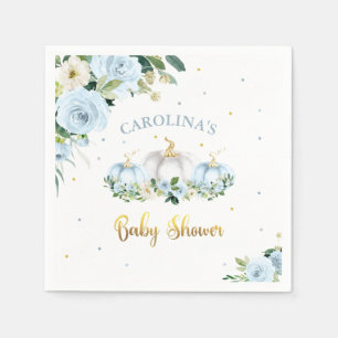 Pumpkin Baby Shower Boy Fall Pumpkin Napkin