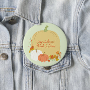Pumpkin Baby Shower Fall 10 Cm Round Badge