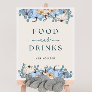 Pumpkin Baby Shower Food & Drinks Sign