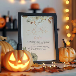 Pumpkin Baby Shower Game Sign
