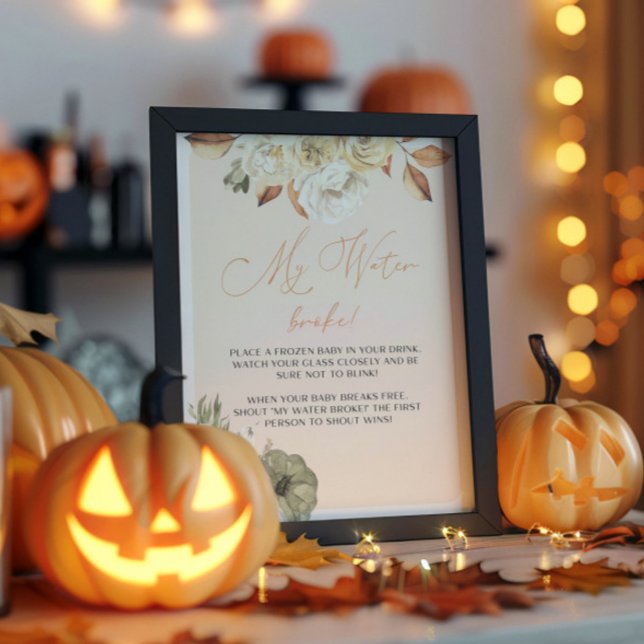 Pumpkin Baby Shower Game Sign (Creator Uploaded)