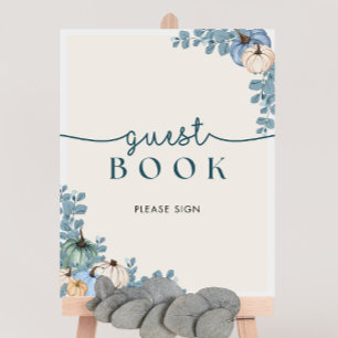 Pumpkin Baby Shower Guest Book Sign