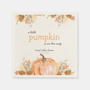 Pumpkin Baby Shower Napkin