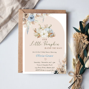 Pumpkin Baby Shower Our Little Pumpkin  Invitation