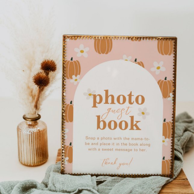 Pumpkin Baby Shower Photo Guest Book Sign (Creator Uploaded)