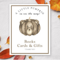 Pumpkin bear - books cards and gifts poster