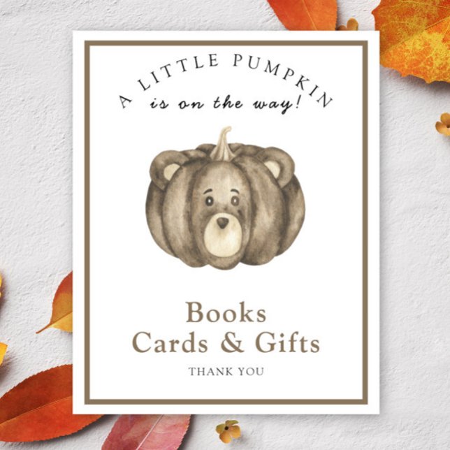 Pumpkin bear - books cards and gifts poster (Creator Uploaded)