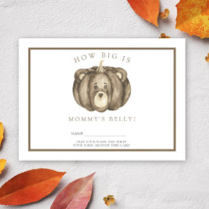 Pumpkin bear - How big is mummy's belly Enclosure Card