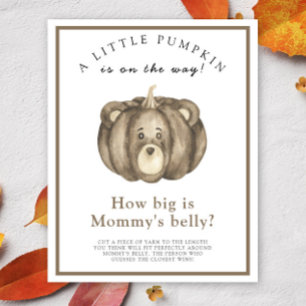 Pumpkin bear How big is mummy's belly game Poster
