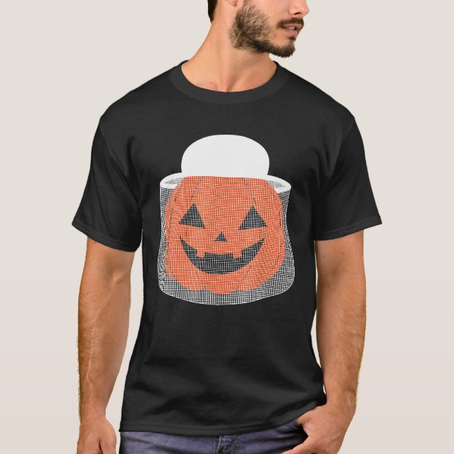 Pumpkin Beekeeper Halloween Costume T-Shirt (Front)