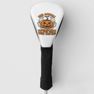 Pumpkin Beer Tasting Vintage Halloween Shirt Desig Golf Head Cover