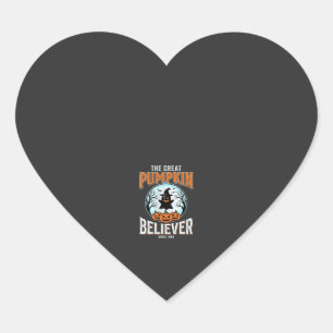 Pumpkin Believer Halloween Graphic Heart Sticker