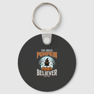 Pumpkin Believer Halloween Graphic Key Ring