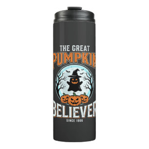 Pumpkin Believer Halloween Graphic Thermal Tumbler