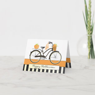 Pumpkin Bicycle Card