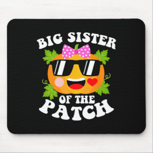Pumpkin Big Sister Of The Patch Fun Halloween Fam Mouse Pad