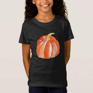 Pumpkin black and orange Halloween theme T-Shirt