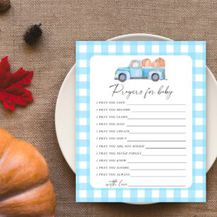 Pumpkin blue car - prayers for baby game