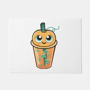 Pumpkin Boba Jellyfish Doormat