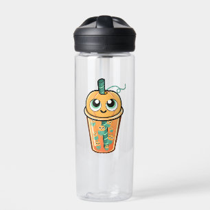 Pumpkin Boba Jellyfish Water Bottle
