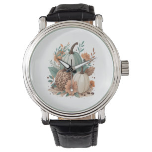 Pumpkin Boho Floral Watch