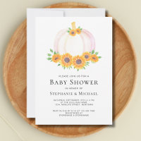 Pumpkin Botanical Couples Baby Shower