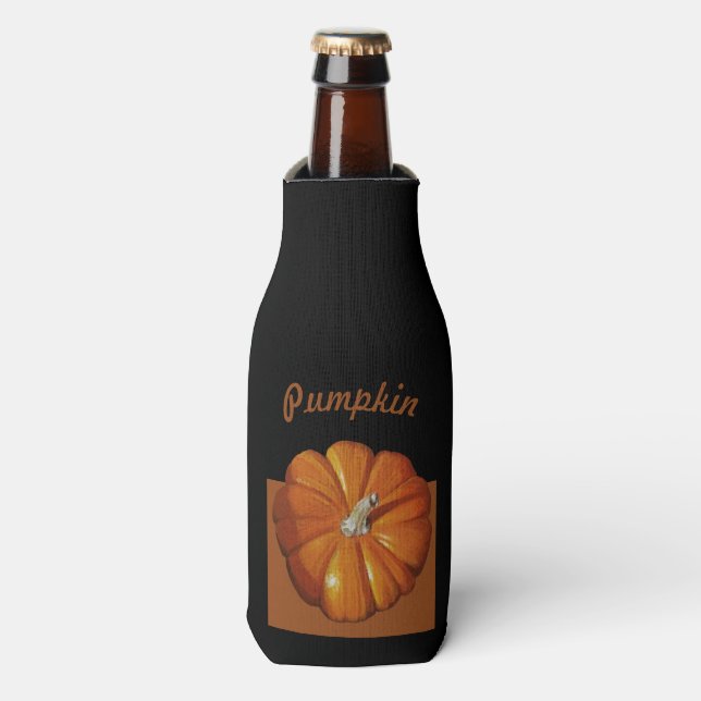 Pumpkin Bottle Cooler (Bottle Front)