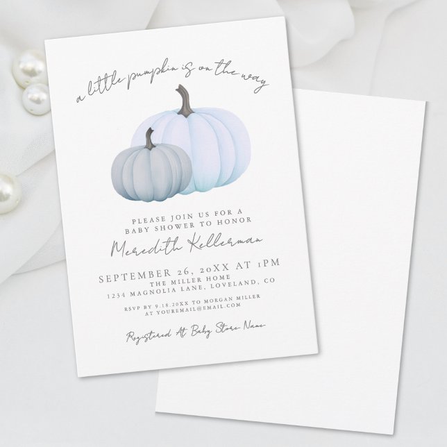 Pumpkin Boy Baby Shower Invitation (Pumpkin Boy Baby Shower Invitation)