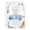 Pumpkin Boy Baby Shower Invitation with truck