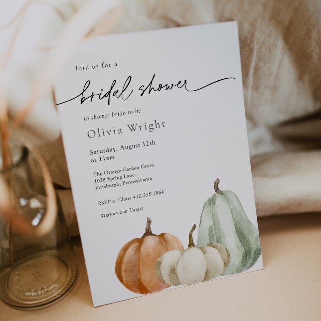 Pumpkin Bridal Shower Invitation (Creator Uploaded)
