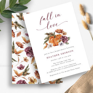 Pumpkin Bridal Shower Invitation