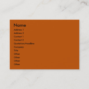 Pumpkin Business Card