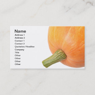 Pumpkin Business Card