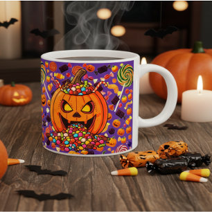 Pumpkin Candy Halloween Coffee Mug